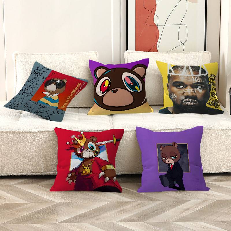 Home Textiles Super Soft - คลาสสิคร‌্ยอปเปอร์ เค-คานี ดับเบิลยู-เวสต์ วี-เย ปลอกหมอน ของตกแต่งบ้าน