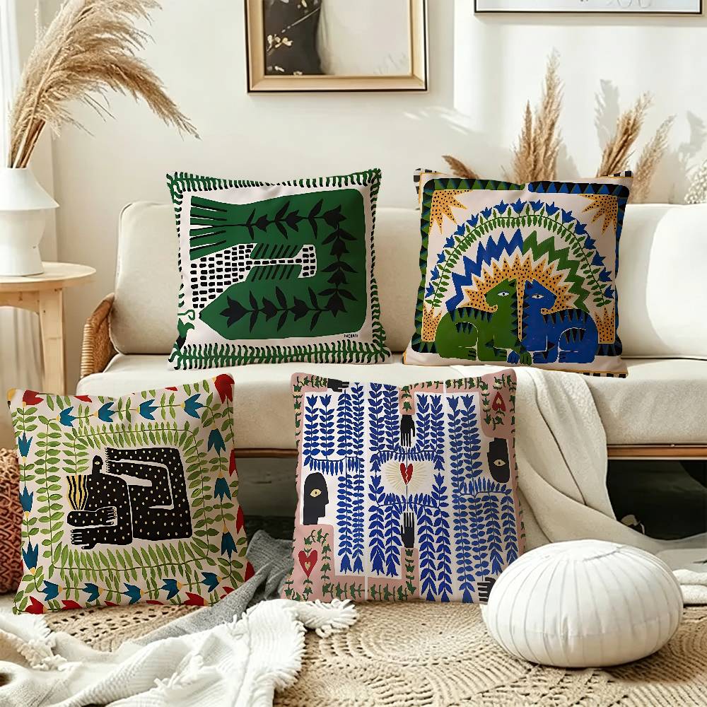 Home Textiles Egypt - ปลอกหมอนลายเสือดาวอียิปต์โบราณ ดีไซน์เมเปิ้ล ตกแต่งฤดูใบไม้ร่วง ปลอกหมอนตกแต่งวันหยุด