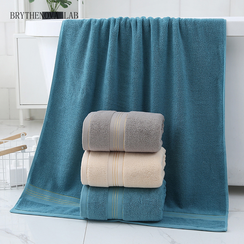 Home Textiles Towel Set - ผ้าขนหนูอาบน้ำผ้าฝ้ายตุรกีขนาด 70x140 ซม. สำหรับผู้ใหญ่ เนื้อนุ่ม ซึมซับดี