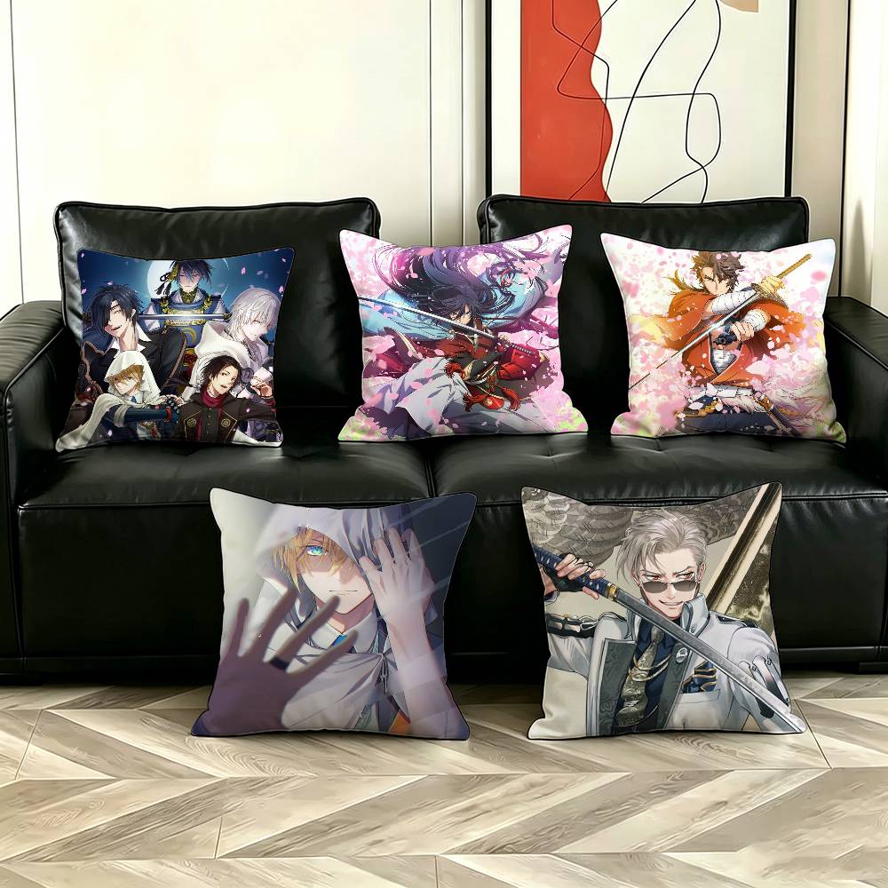 Home Textiles Online - T-Touken Ranbu-ONLINE ปลอกหมอนสำหรับโซฟาห้องนั่งเล่นตกแต่งโฮมออฟฟิศฝาครอบป้องกัน