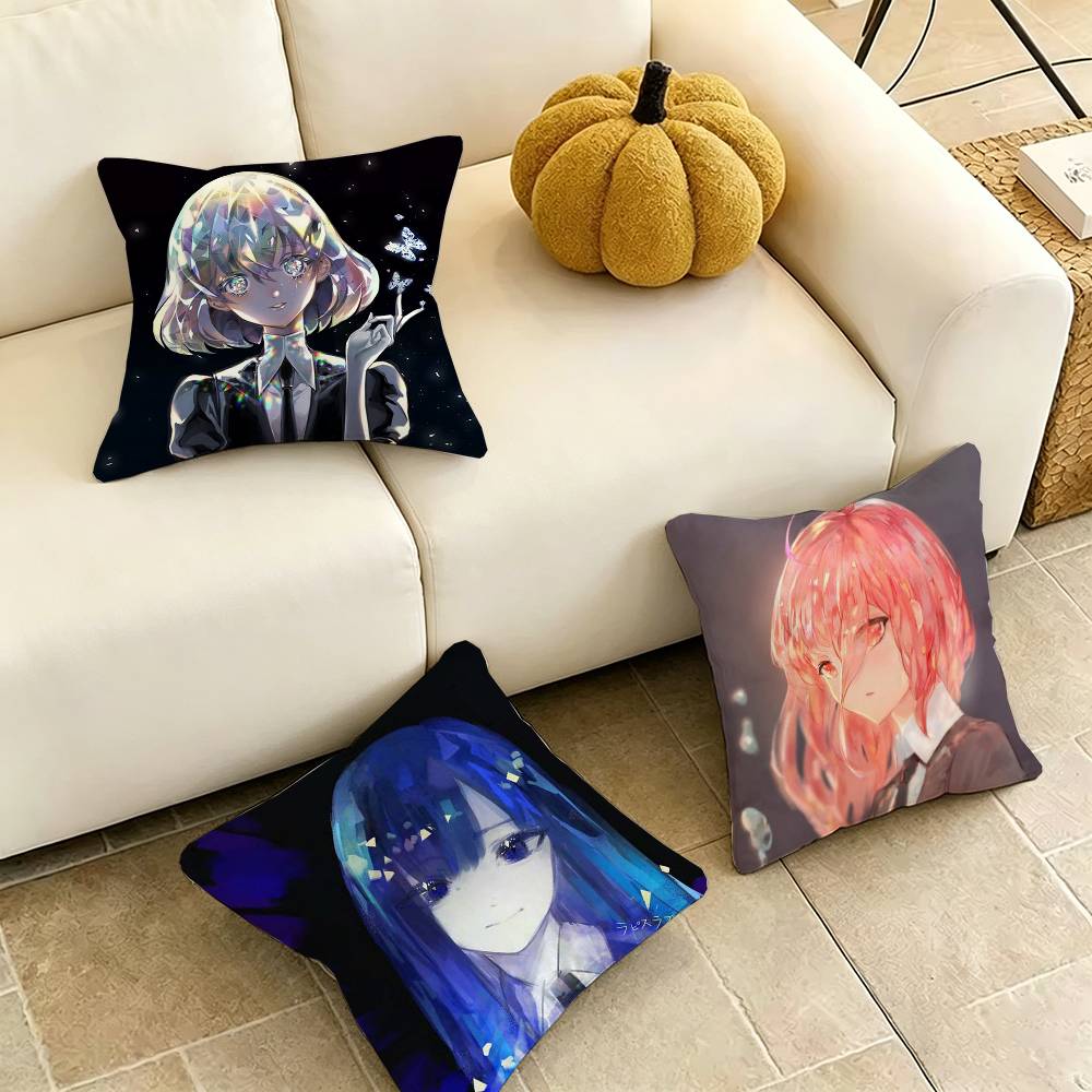 Home Landing Textiles - L-Land of the L-Lustrous Square ปลอกหมอนพิมพ์ลายสองด้าน