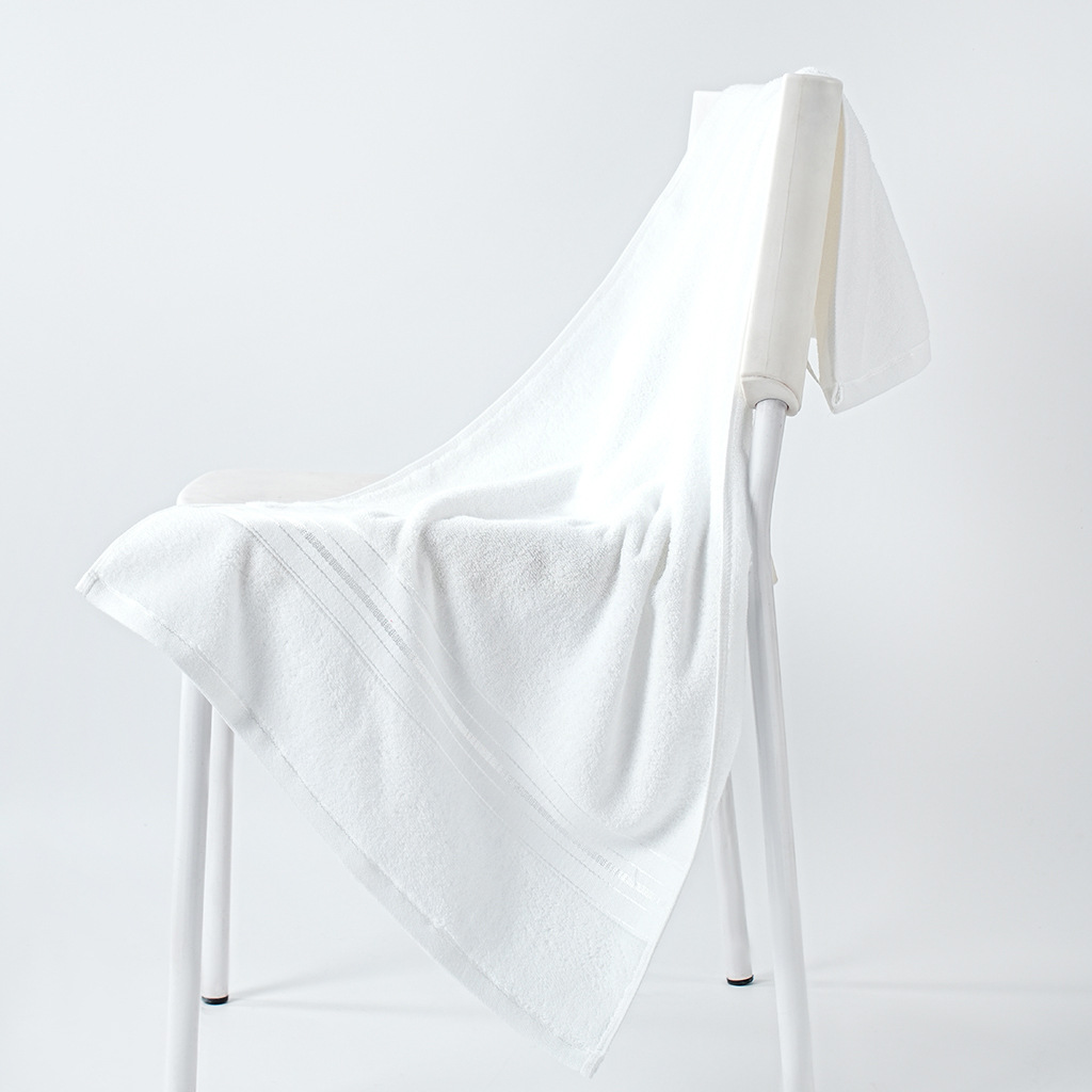 Home Textiles Face Towel - ผ้าขนหนูฝ้ายสีขาวเนื้อนุ่มพิเศษ ซึมซับดีเยี่ยม 1 ผืน ขนาด 50x100
