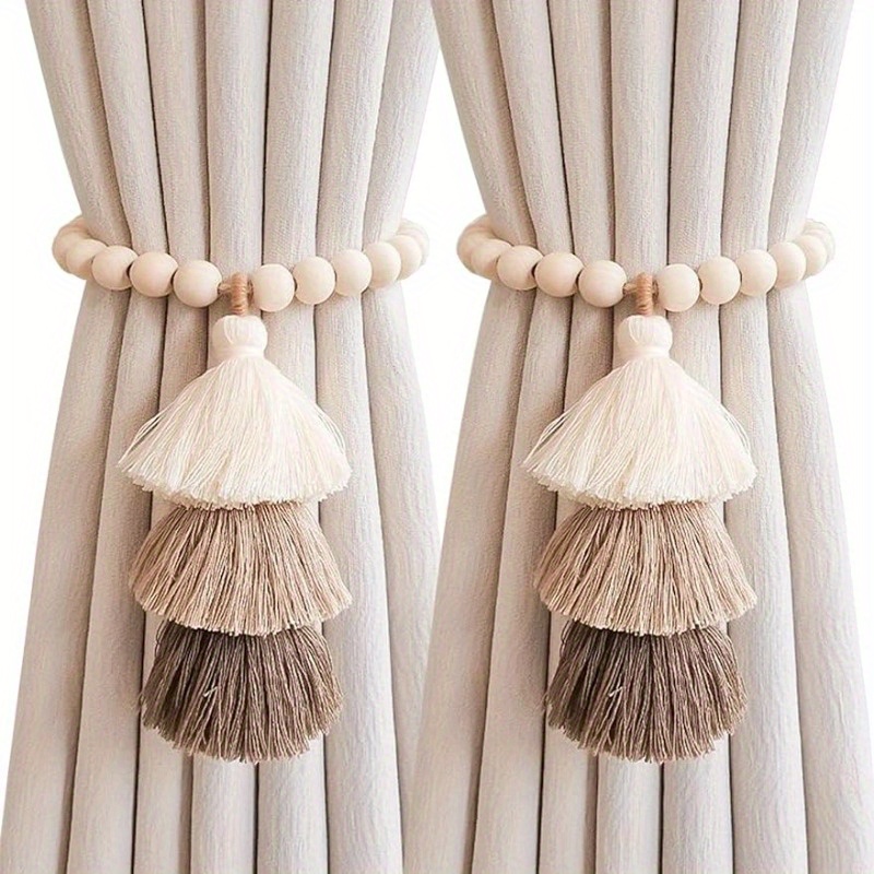 Xt Home Textiles - 2 ชิ้น Bohemian Farmhouse ผ้าม่าน -