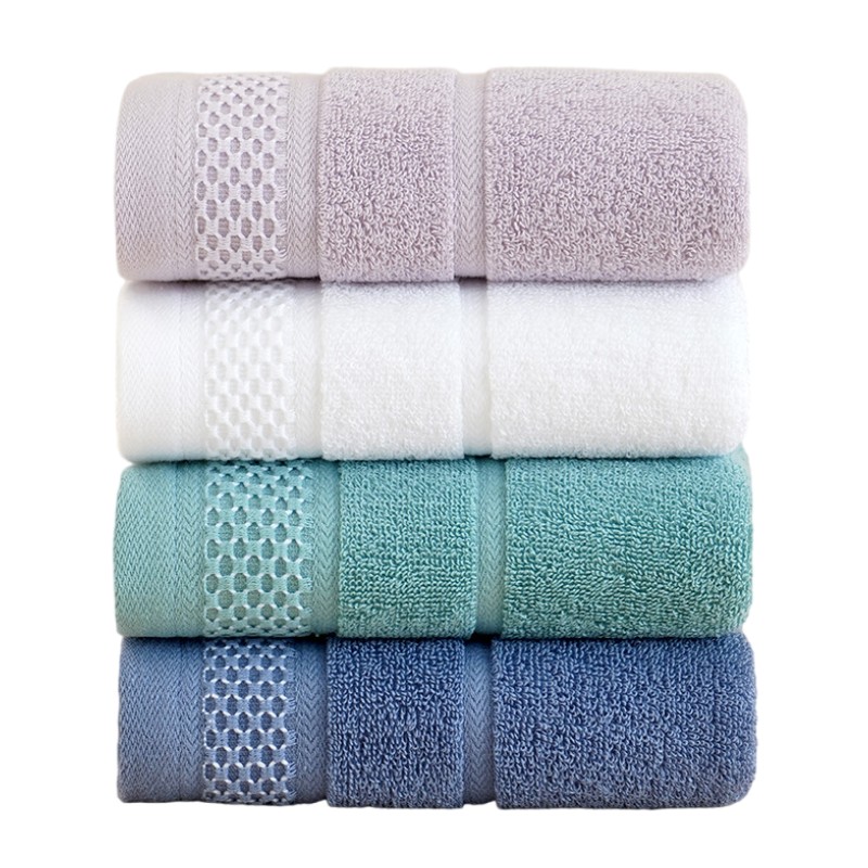 Home Textiles Face Towel - ชุดผ้าขนหนูอาบน้ำผ้าฝ้าย 1/4/6 ชิ้น - ผ้าขนหนูสำหรับผู้ใหญ่เนื้อนุ่ม ซึมซับได้ดี