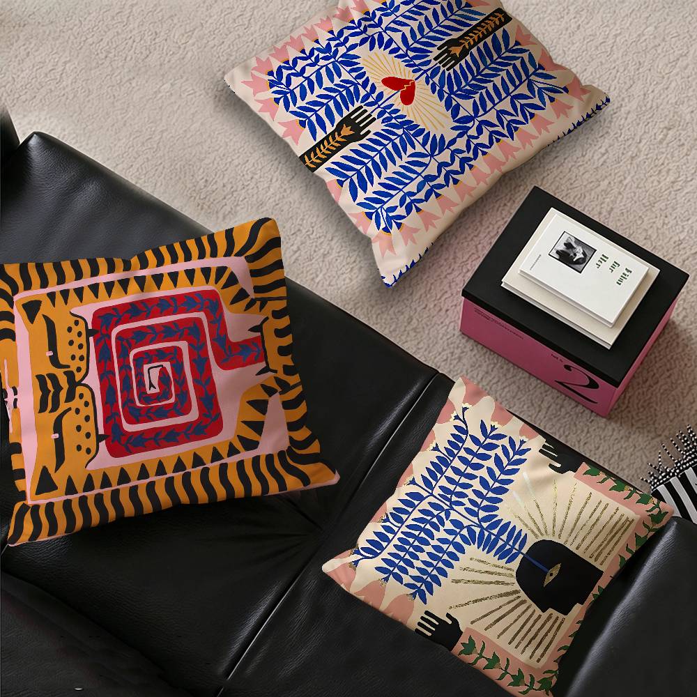 ปลอกหมอนอิงลายเสือหลากสีสันสไต - Home Textiles Egypt บทวิจารณ์และราคา