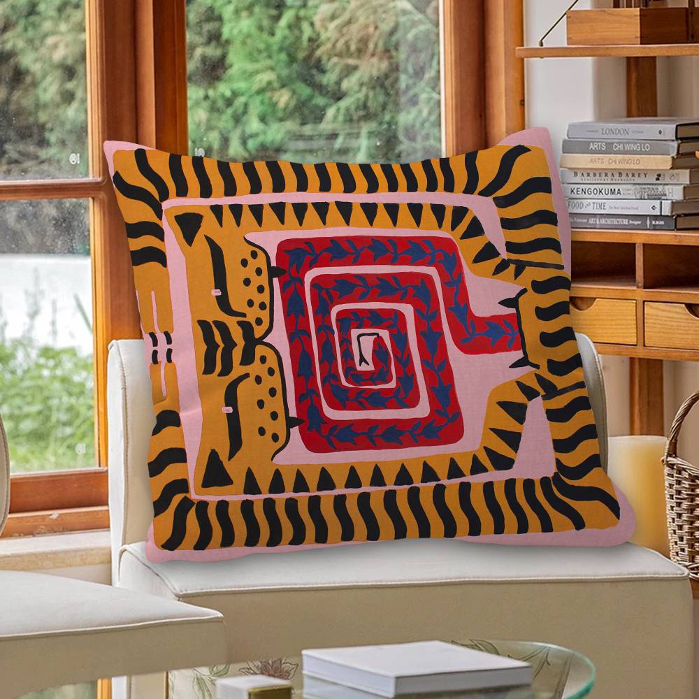 ปลอกหมอนอิงลายเสือหลากสีสันสไต - Home Textiles Egypt บทวิจารณ์และราคา