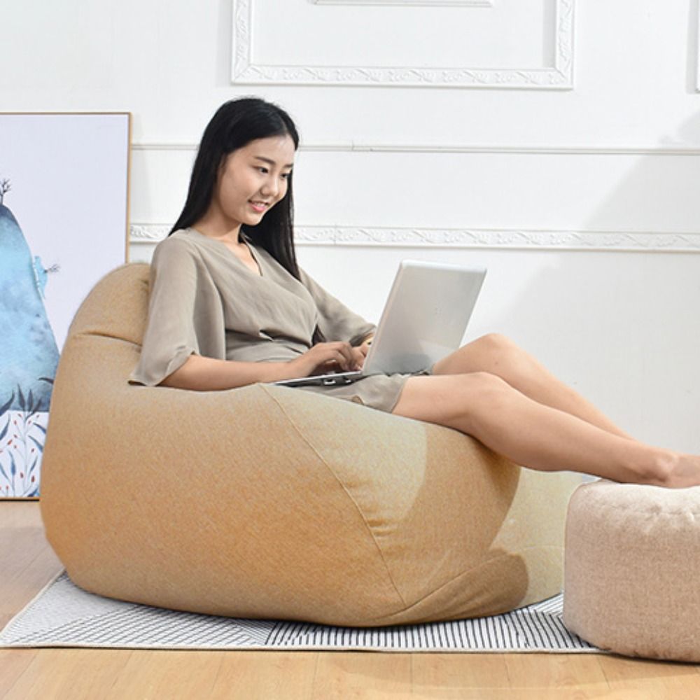 สบายBean Bagเก้าอี้โซฟาที่ถอดอ - Floor Cushion Pouf บทวิจารณ์และราคา
