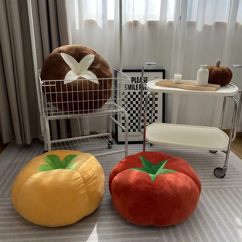 เบาะมะเขือเทศรูปผักเห็ดลูกพลับ - Floor Cushion Pouf บทวิจารณ์และราคา
