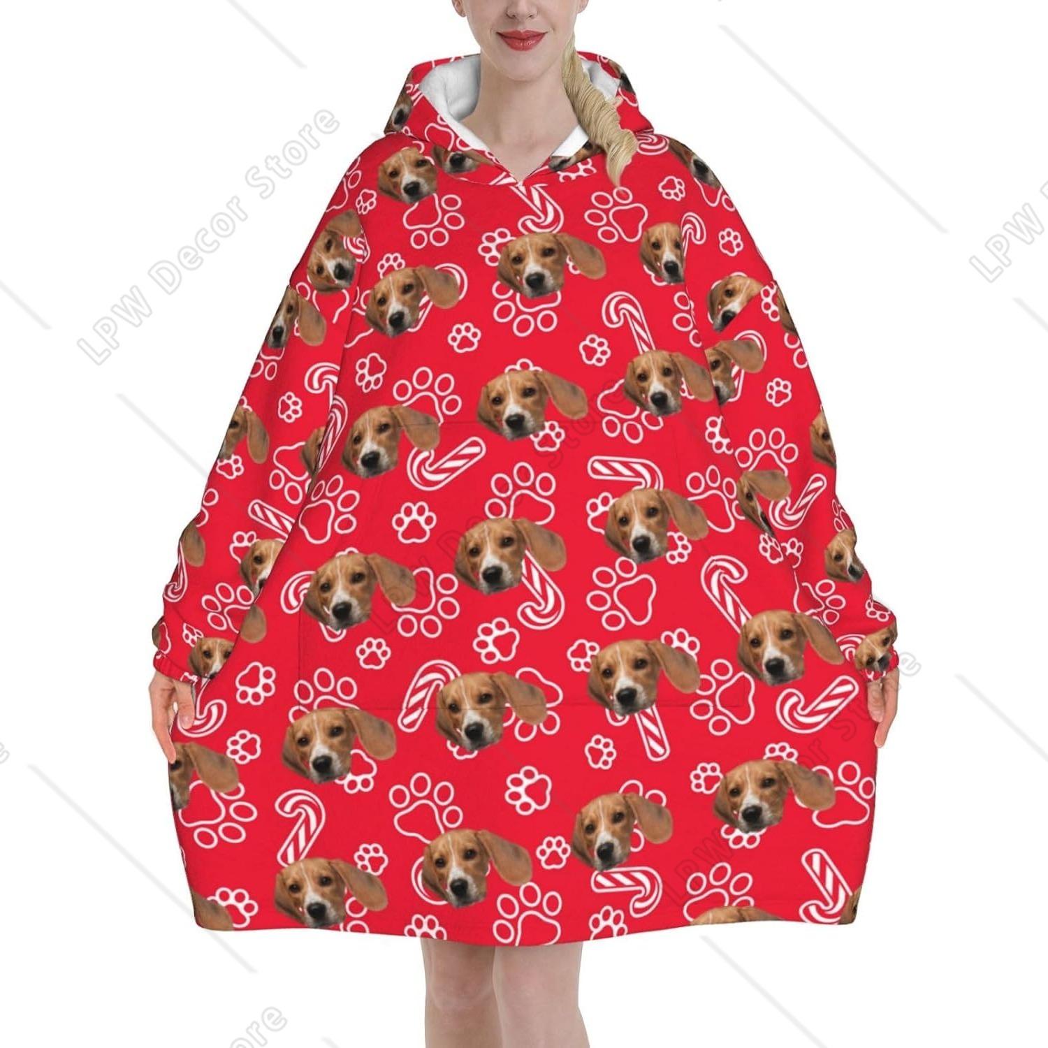 เสื้อคลุมฮู้ดแบบสวมใส่ได้สั่งท - Home Textiles Photos บทวิจารณ์และราคา