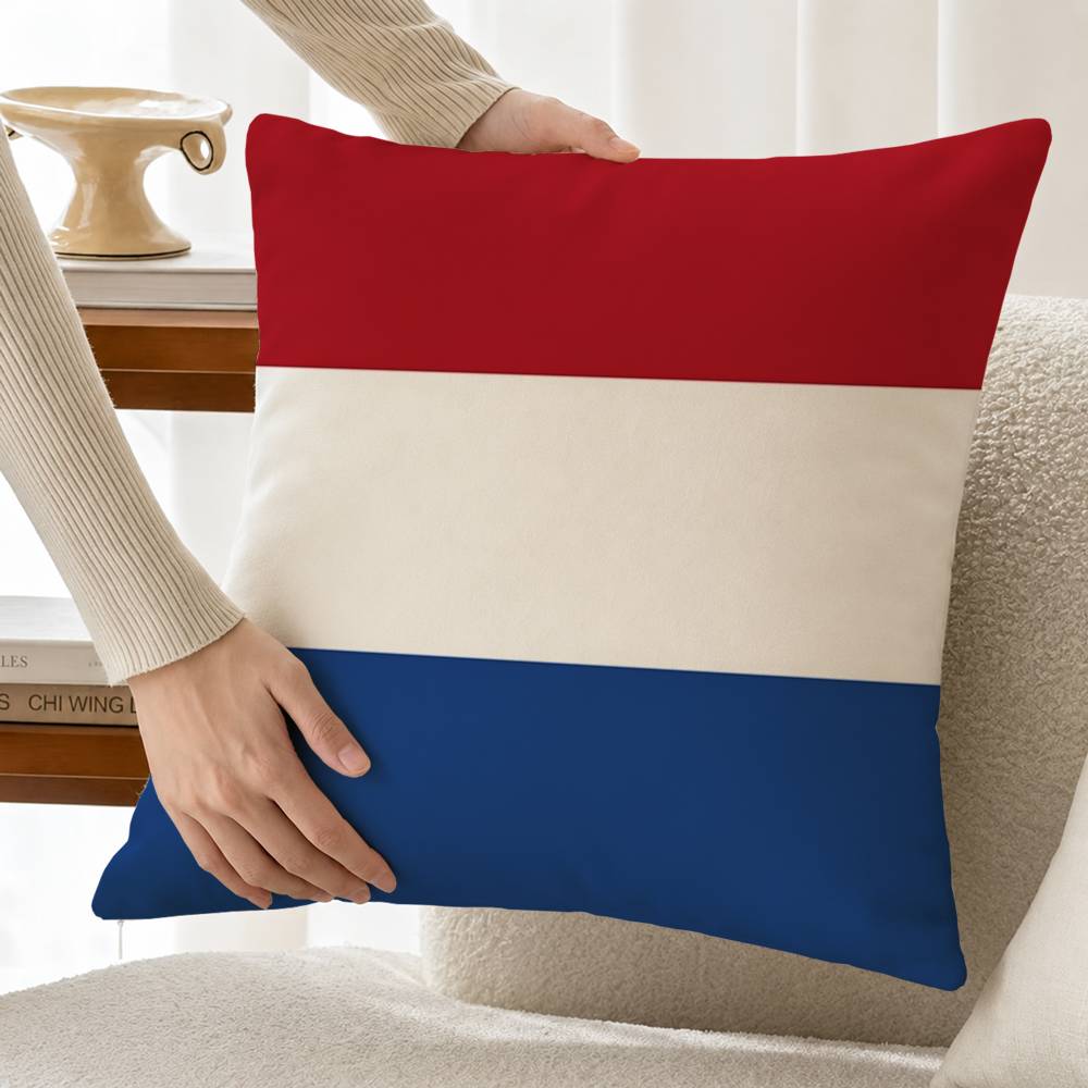 ปลอกหมอนผ้าฝ้ายลินินลายธงชาติเ - Home Textiles Netherlands บทวิจารณ์และราคา