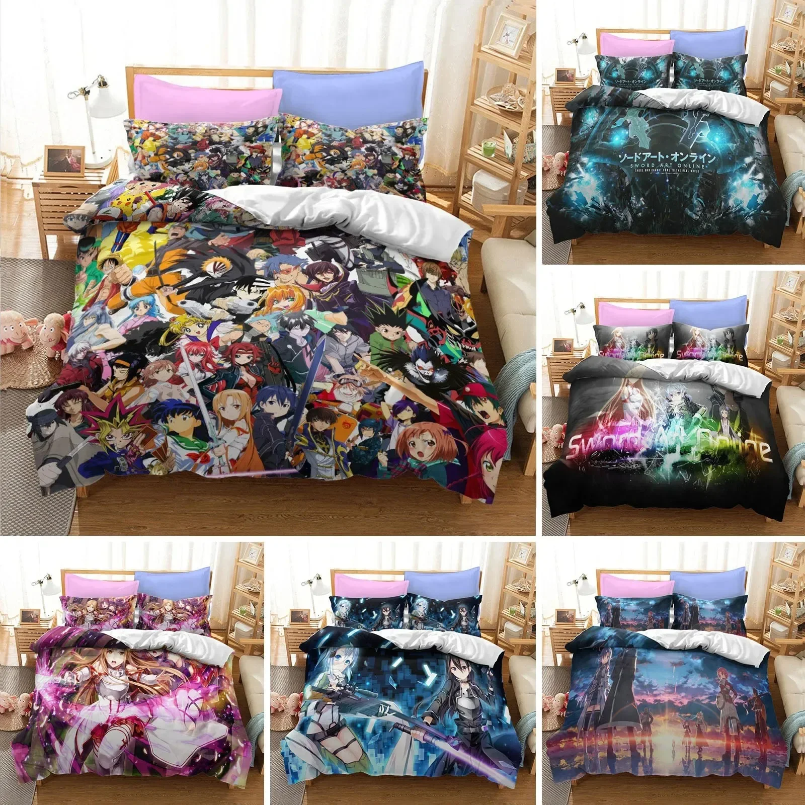 อะนิเมะซอว์ดอาร์ตออนไลน์ชุดเคร - Home Textiles Online บทวิจารณ์และราคา