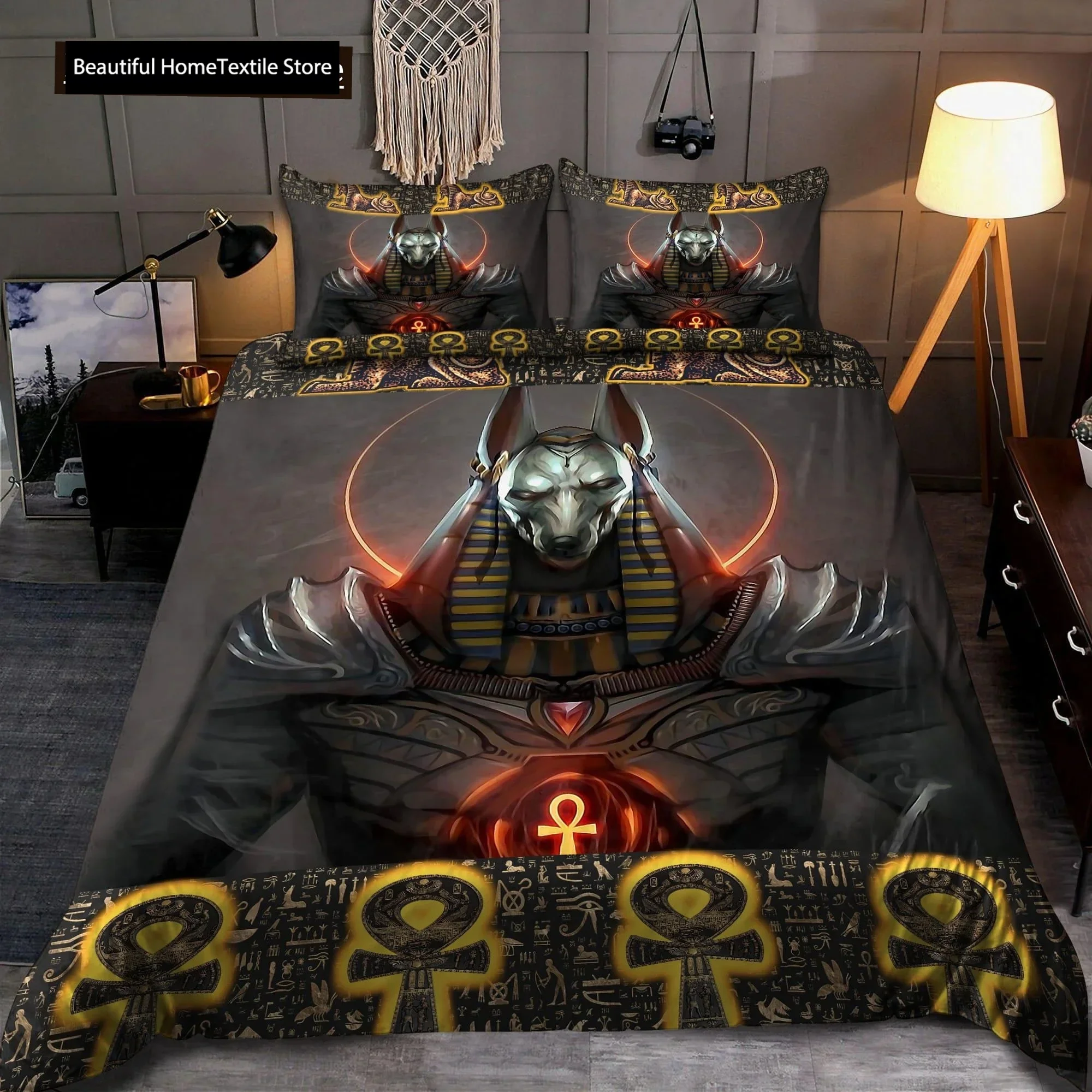 อียิปต์โบราณ อันูบิส สัญลักษณ์ - Home Textiles Egypt บทวิจารณ์และราคา