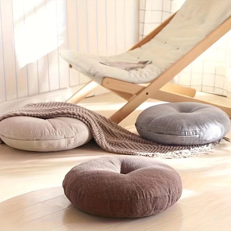 หมอนรองนั่งทรงกลมหนานุ่ม สบาย  - Floor Cushion Pouf บทวิจารณ์และราคา