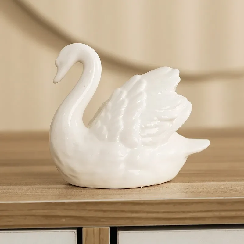 คู่ Swan เครื่องประดับเซรามิคส - Xt Home Textiles บทวิจารณ์และราคา