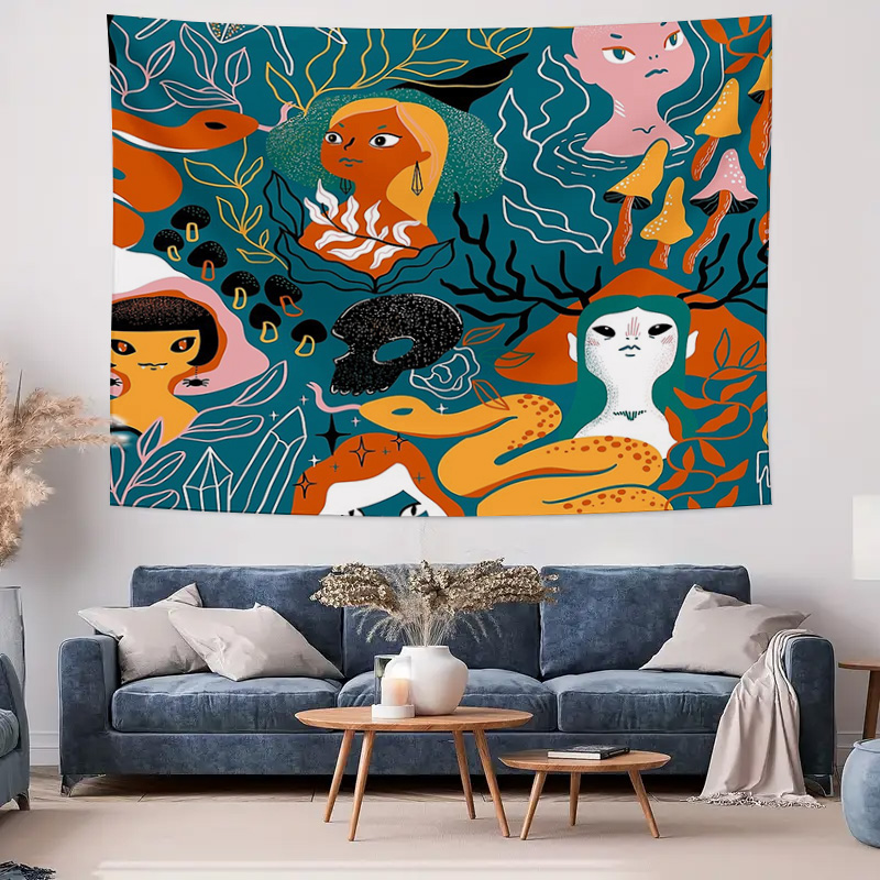 ผ้าแขวนผนังลายป่าในฝัน ตกแต่งบ - Home Landing Textiles บทวิจารณ์และราคา