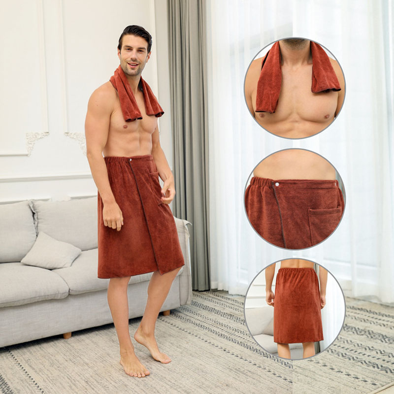1ชุด Man สวมใส่ไมโครไฟเบอร์ผ้า - Home Textiles Towel Set บทวิจารณ์และราคา