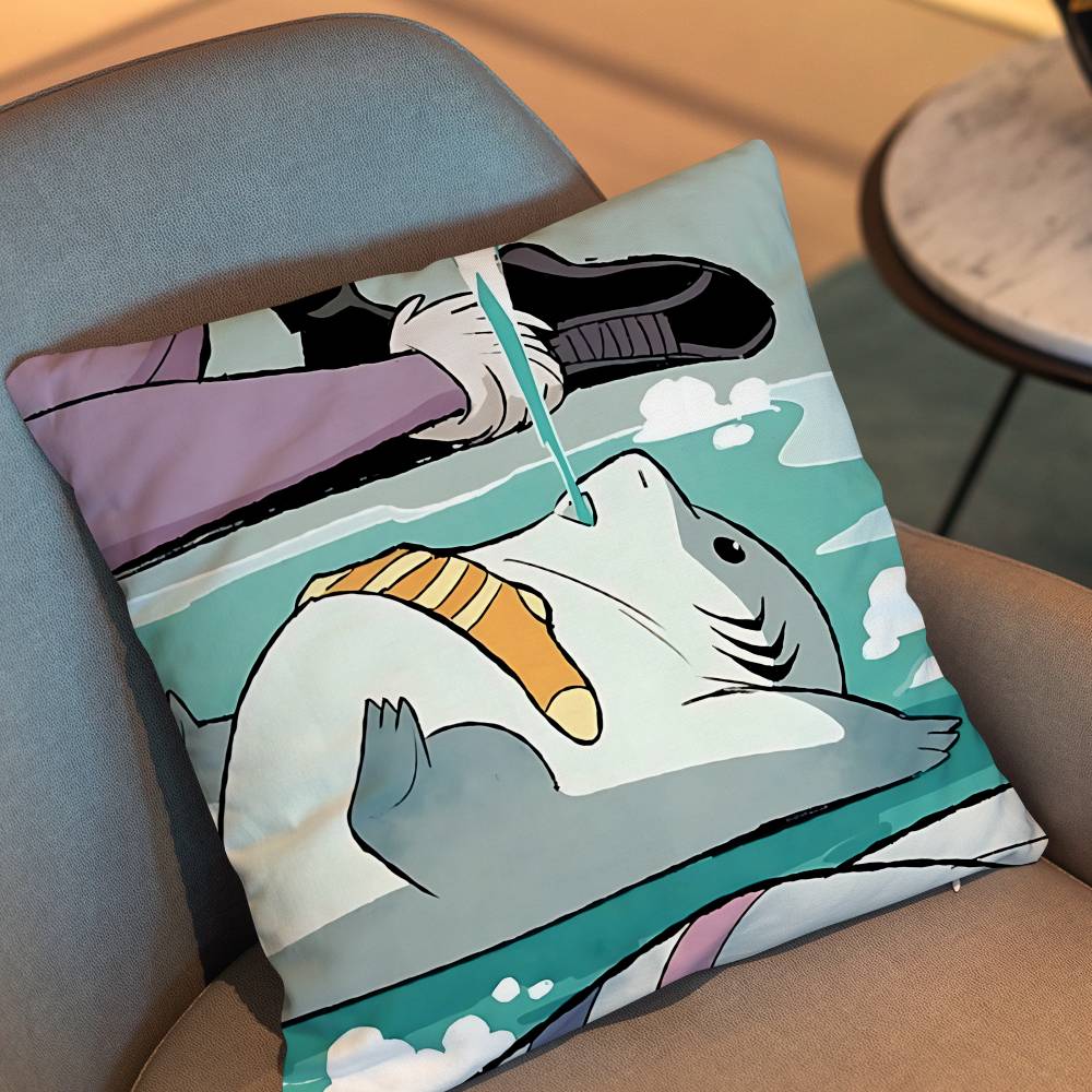ปลอกหมอนอิงลายฉลามน่ารัก เจฟฟ์ - Home Landing Textiles บทวิจารณ์และราคา