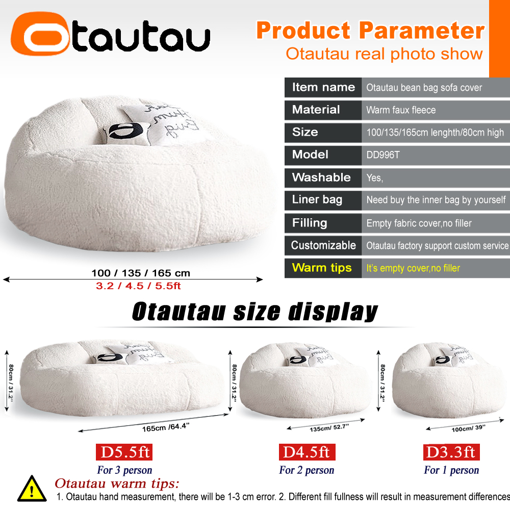 Otautau เบาะนั่ง1/2เบาะถุงคลุม - Floor Cushion Pouf บทวิจารณ์และราคา