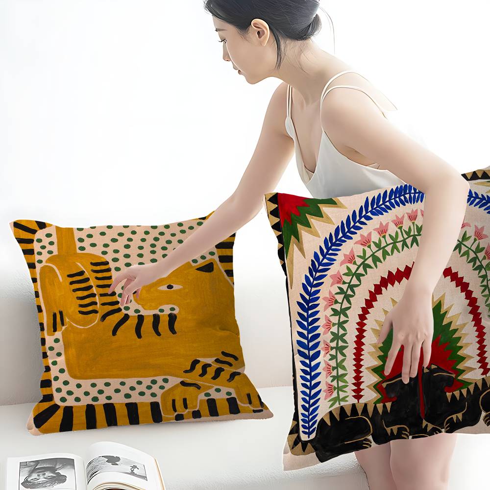 อียิปต์โบราณ ลายเสือดาวหลากสีส - Home Textiles Egypt บทวิจารณ์และราคา
