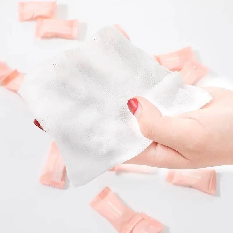 10/60 ชิ้น ผ้าเช็ดหน้าแบบพกพา  - Home Textiles Face Towel บทวิจารณ์และราคา