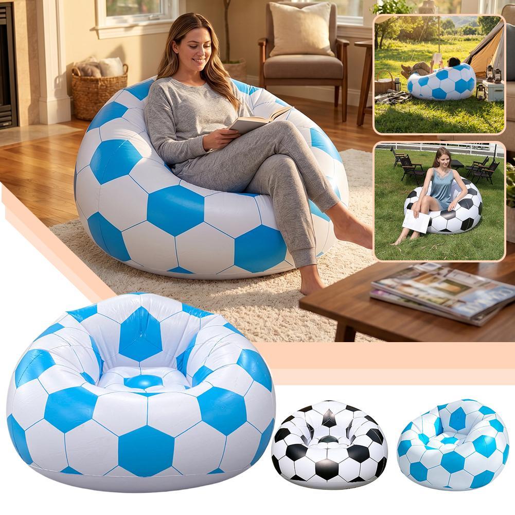 โซฟาเป่าลมรูปทรงบาสเก็ตบอล/ฟุต - Floor Cushion Pouf บทวิจารณ์และราคา