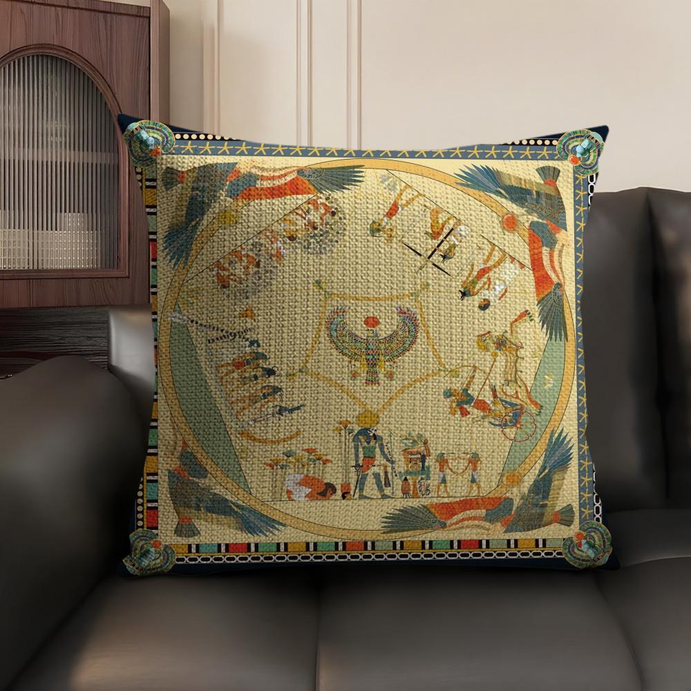 ปลอกหมอนลายฟาโรห์อียิปต์ ผ้าลิ - Home Textiles Egypt บทวิจารณ์และราคา