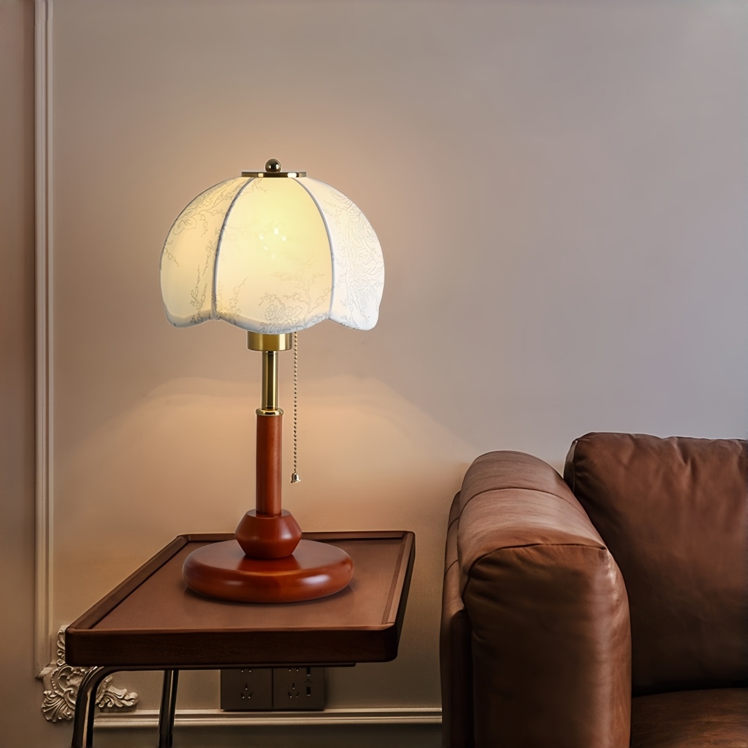 โคมไฟตั้งโต๊ะทรงโดมแบบวินเทจ ส - Textiles For Home บทวิจารณ์และราคา