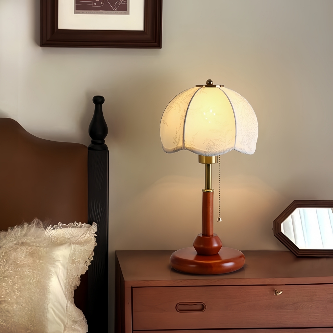 โคมไฟตั้งโต๊ะทรงโดมแบบวินเทจ ส - Textiles For Home บทวิจารณ์และราคา