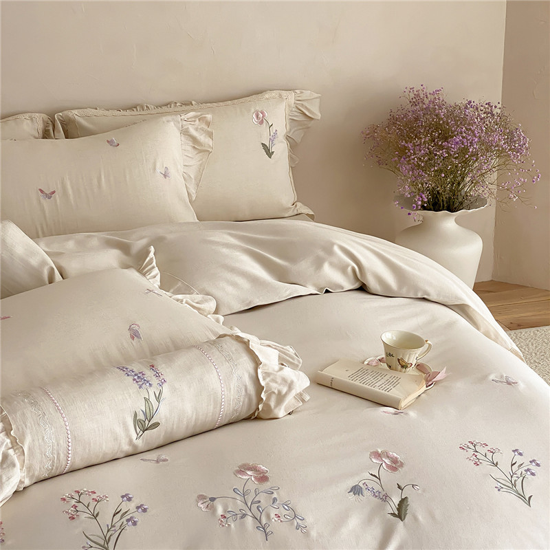 ชุดเครื่องนอนผ้าฝ้ายผสมลินินปั - Home Textiles Towel Set บทวิจารณ์และราคา