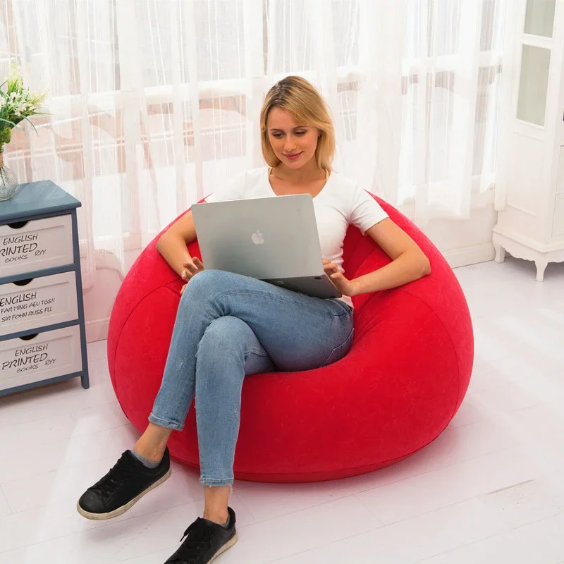 ขนาดใหญ่Lazy Inflatableโซฟาเก้ - Floor Cushion Pouf บทวิจารณ์และราคา
