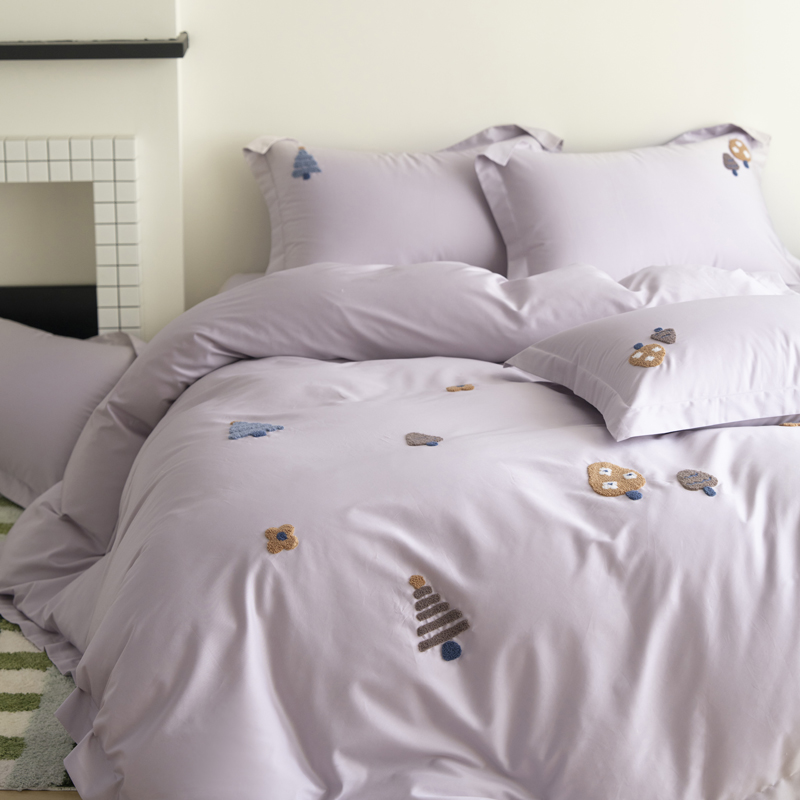 ชุดเครื่องนอนผ้าฝ้ายเย็บปักลาย - Home Textiles Towel Set บทวิจารณ์และราคา