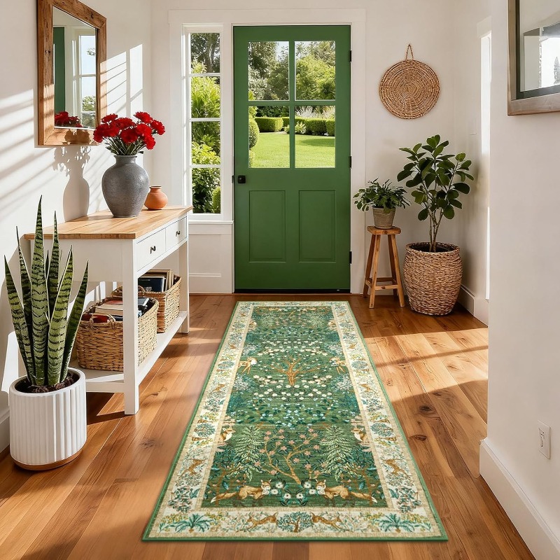 พรมปูพื้นลายสัตว์ป่าสไตล์วินเท - Home Textiles Online บทวิจารณ์และราคา