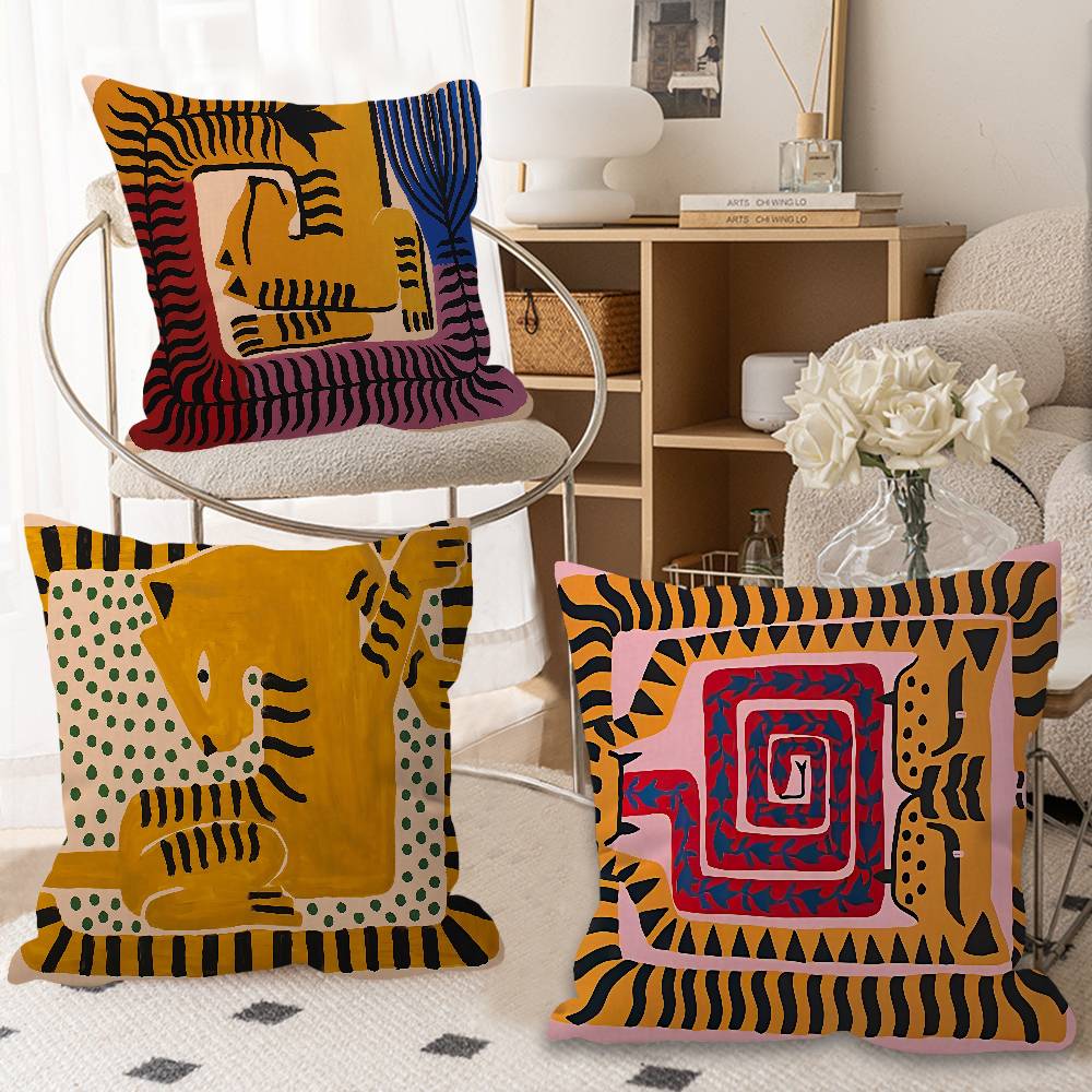 หมอนตกแต่งบ้านลายเสือดาวอียิปต - Home Textiles Egypt บทวิจารณ์และราคา