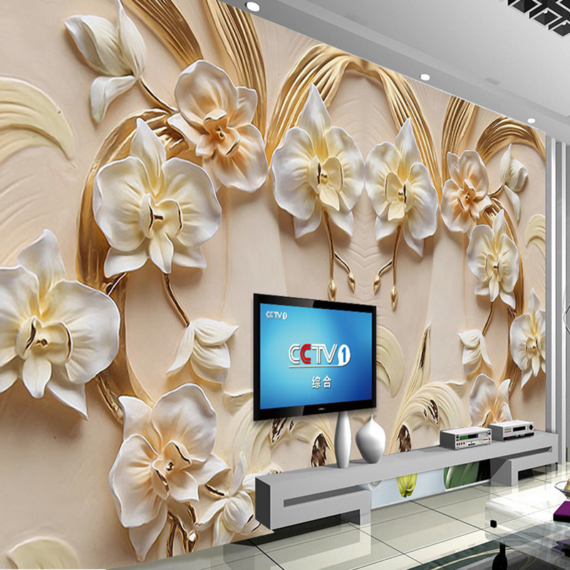 วอลล์เปเปอร์ที่กำหนดเอง 3D บรร - Home Textiles Photos บทวิจารณ์และราคา