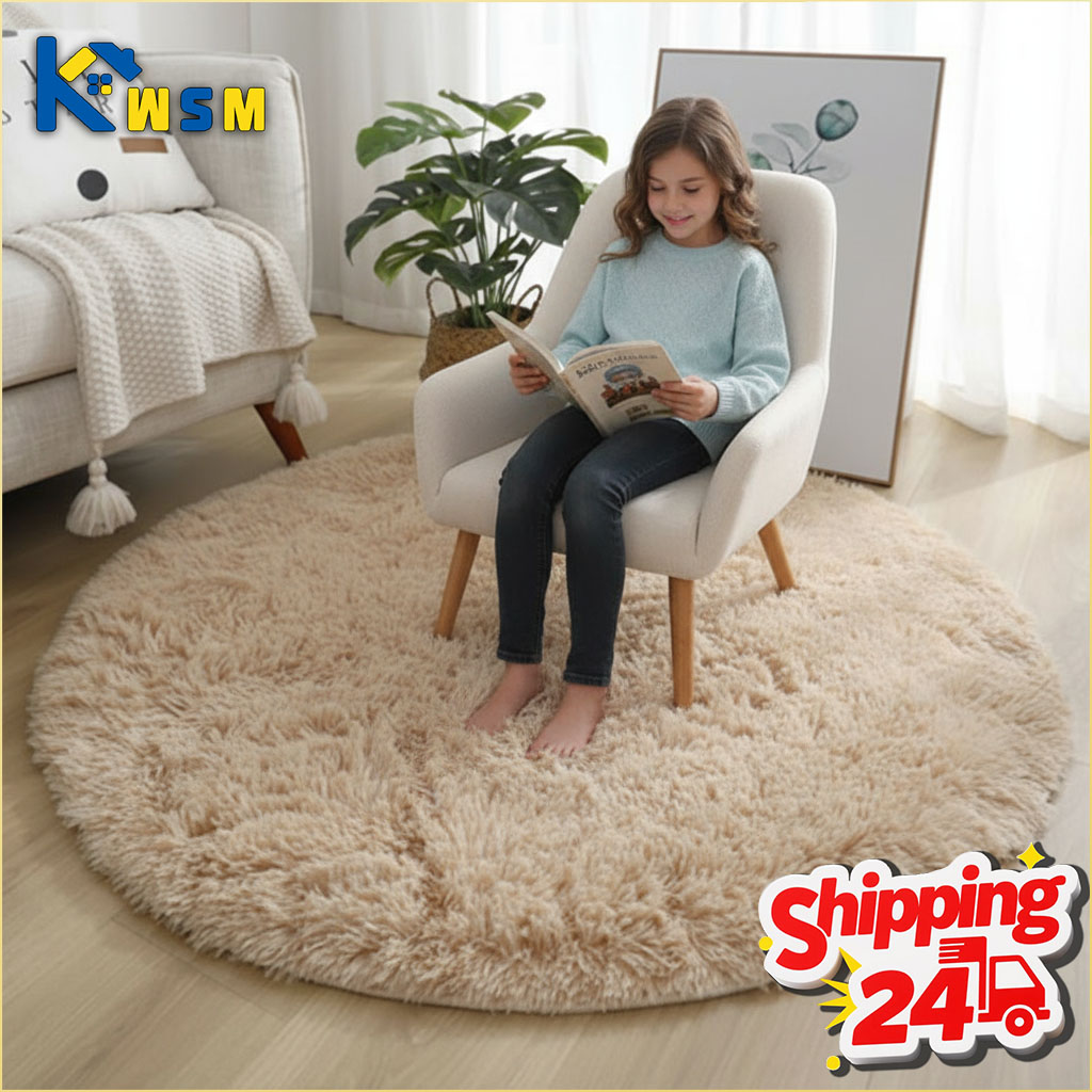 พรมขนปุยนุ่มพิเศษทรงกลม สำหรับ - Home Textiles Super Soft บทวิจารณ์และราคา
