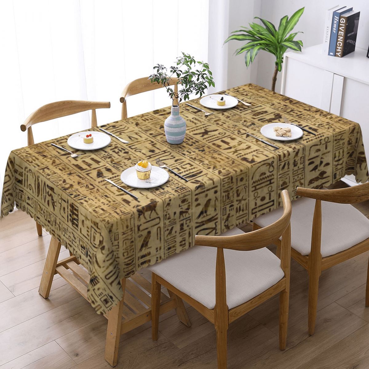 ผ้าปูโต๊ะสี่เหลี่ยมอียิปต์โบรา - Home Textiles Egypt บทวิจารณ์และราคา