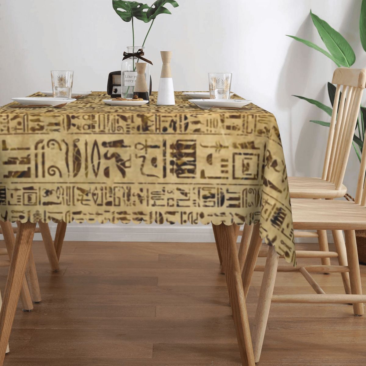 ผ้าปูโต๊ะสี่เหลี่ยมอียิปต์โบรา - Home Textiles Egypt บทวิจารณ์และราคา