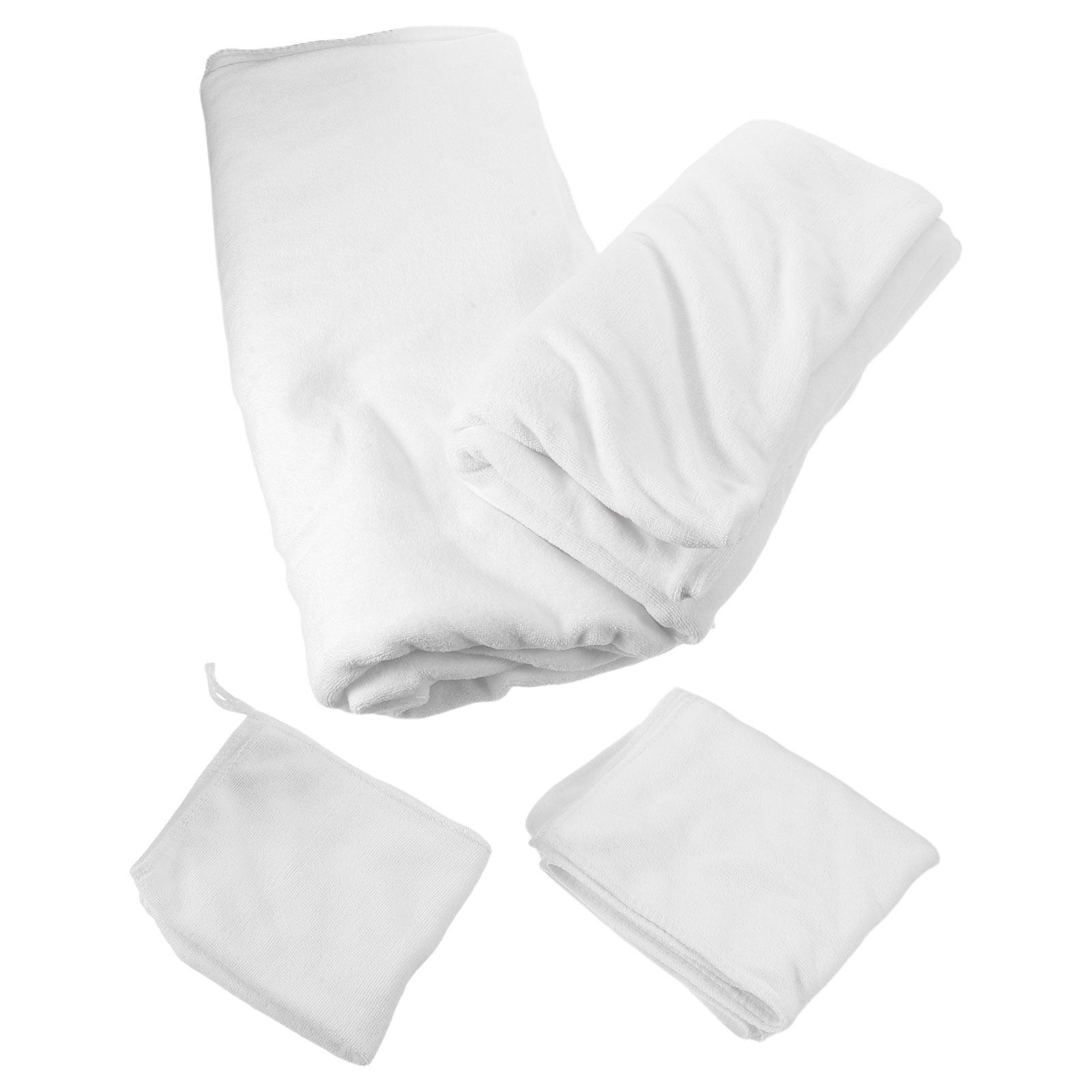ชุดผ้าขนหนูอาบน้ำผ้าฝ้าย 4 ชิ้ - Home Textiles Towel Set บทวิจารณ์และราคา