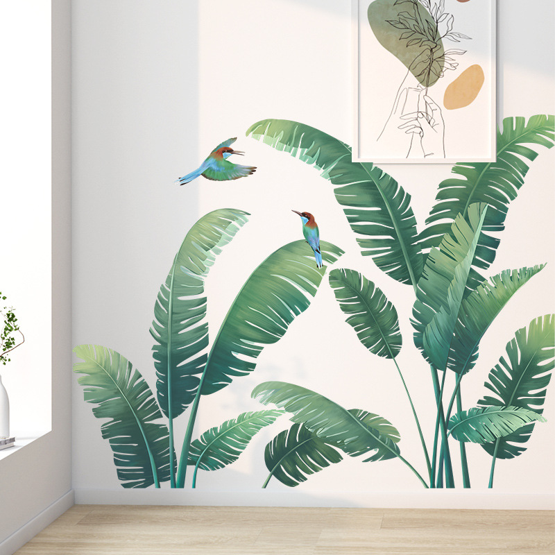 ต้นไม้เขตร้อนสติกเกอร์ไวนิลติด - Xt Home Textiles บทวิจารณ์และราคา