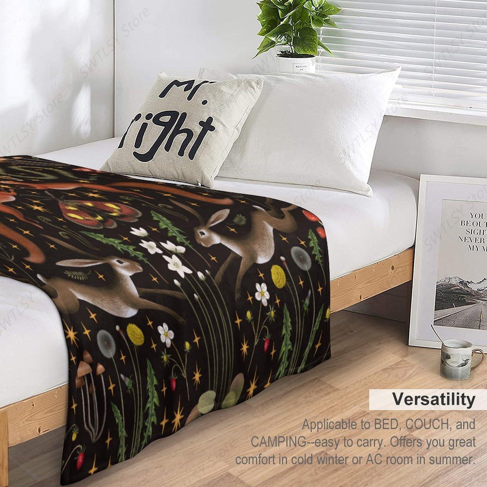 ผ้าห่มลายป่าชนบท ลายเทพนิยาย ป - Home Landing Textiles บทวิจารณ์และราคา