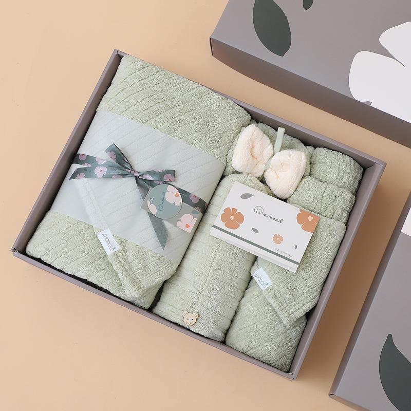 ผ้าขนหนูคอรัลฟลีซเนื้อนุ่ม ซับ - Home Textiles Towel Set บทวิจารณ์และราคา