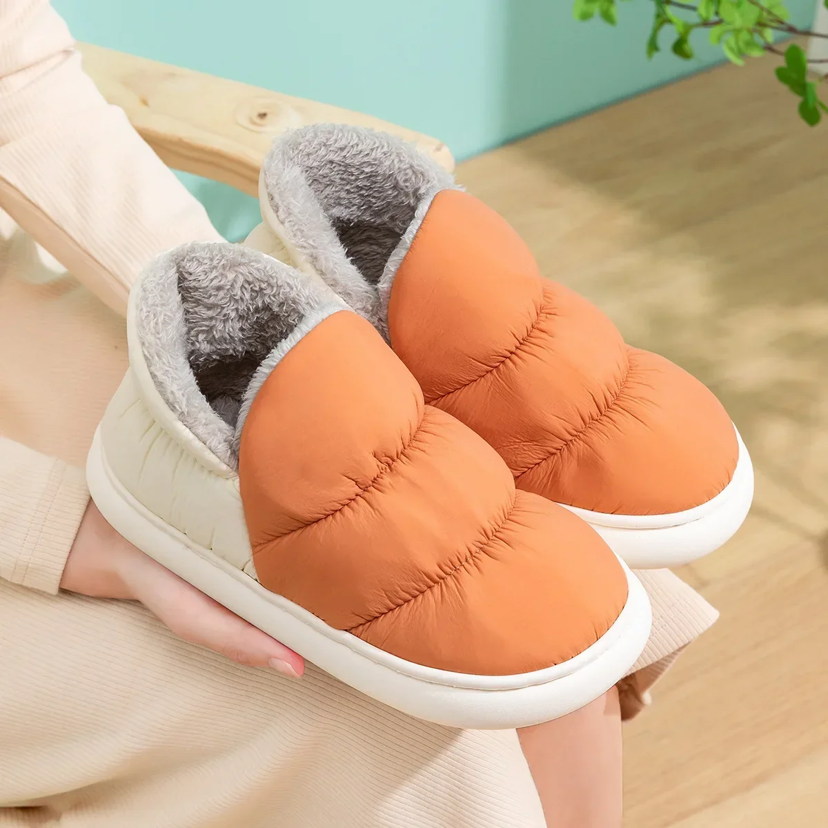 ผู้หญิงผู้ชายรองเท้าแตะฤดูหนาว - Textiles For Home บทวิจารณ์และราคา