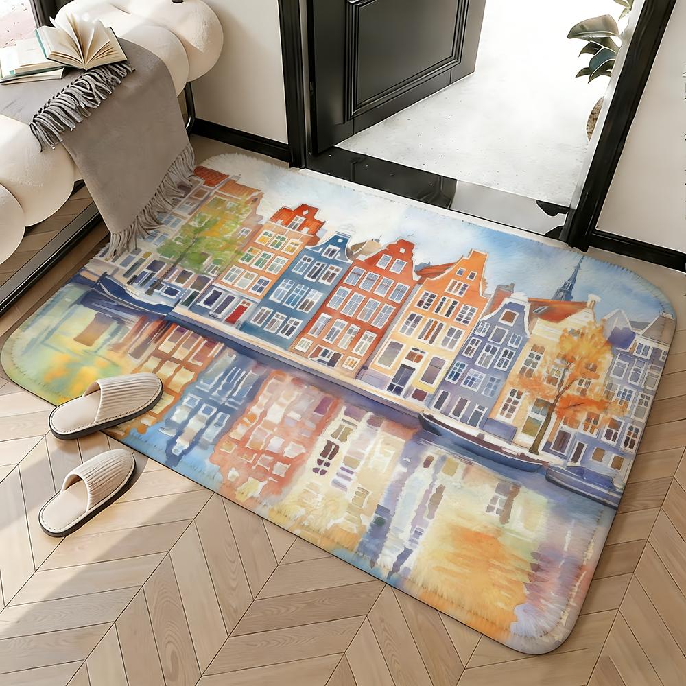 พรมกันลื่นแบบนุ่มดูดซับได้ ปูพ - Home Textiles Netherlands บทวิจารณ์และราคา
