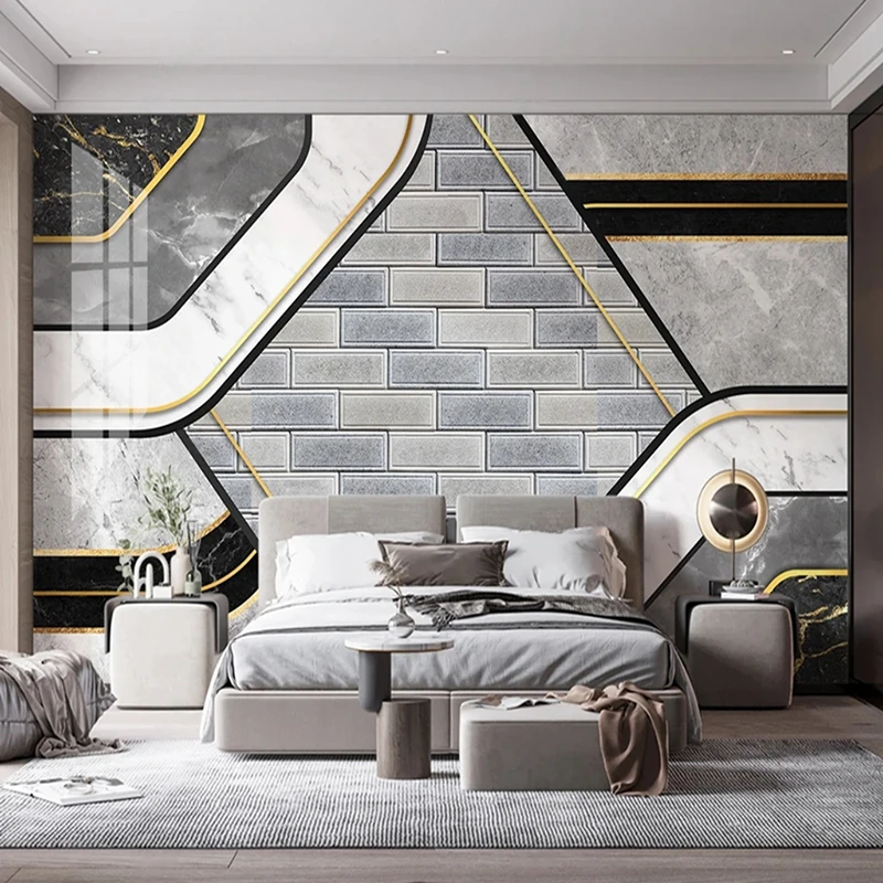 วอลเปเปอร์ติดผนังลายหินอ่อนเรข - Home Textiles Photos บทวิจารณ์และราคา