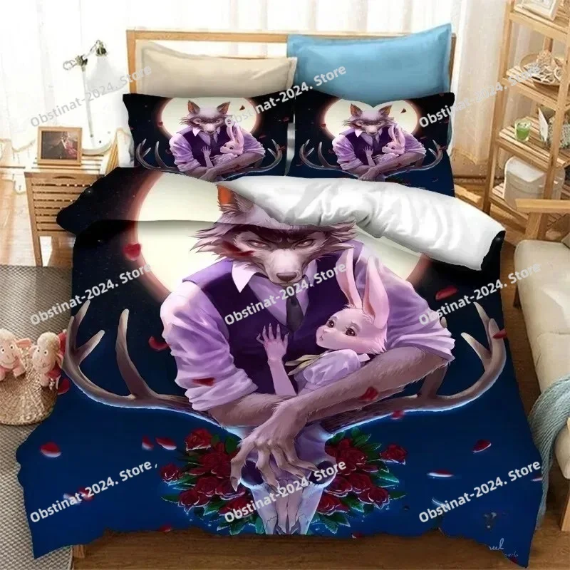 ชุดเครื่องนอนลายอนิเมะ BEASTAR - Home Textiles Super Soft บทวิจารณ์และราคา