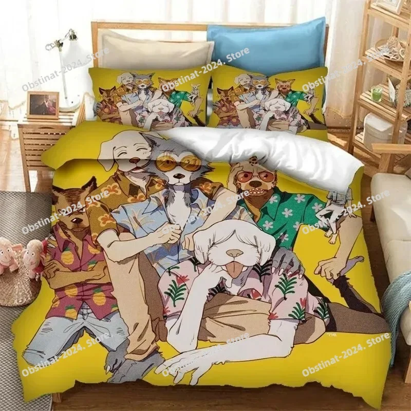 ชุดเครื่องนอนลายอนิเมะ BEASTAR - Home Textiles Super Soft บทวิจารณ์และราคา