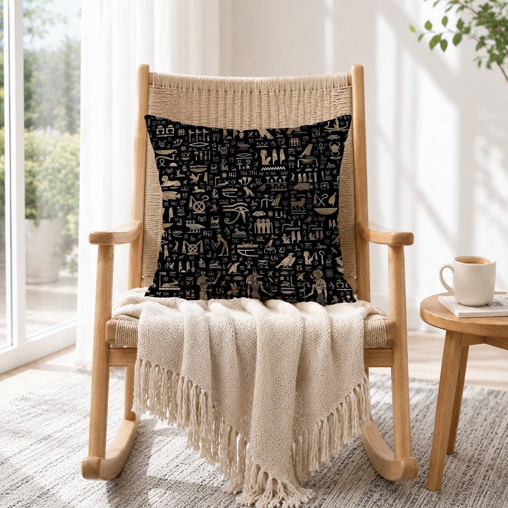 อียิปต์โบราณ ฮีโรไกลฟ์ สแควร์  - Home Textiles Egypt บทวิจารณ์และราคา