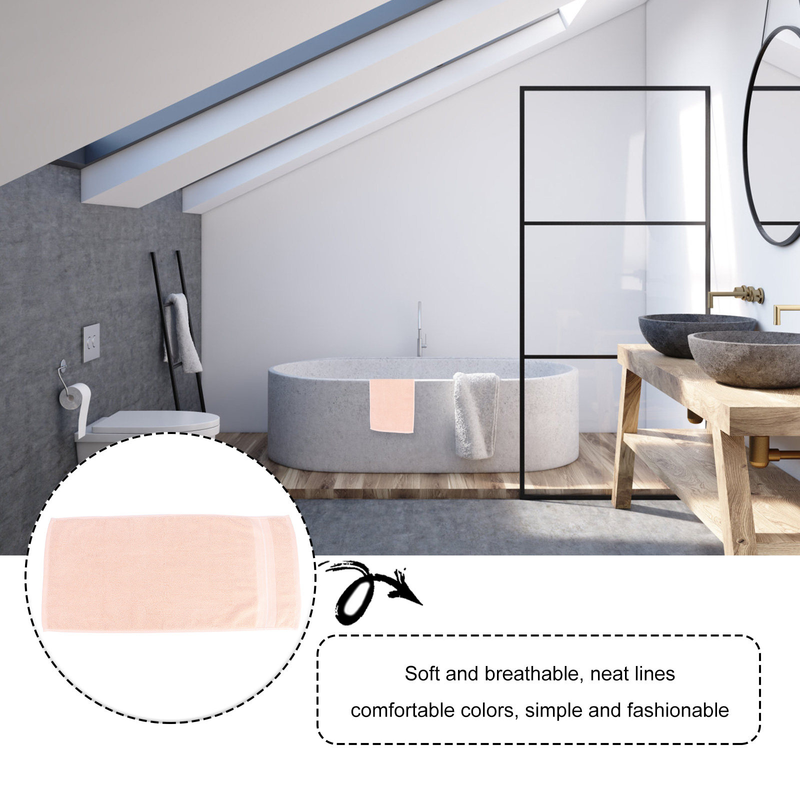 ผ้าเช็ดหน้าฝ้าย 1 ผืน คุณภาพพร - Home Textiles Towel Set บทวิจารณ์และราคา
