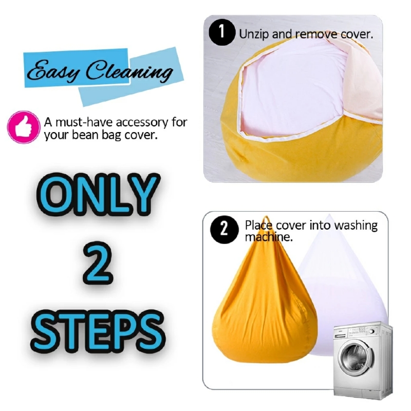 ปลอกโซฟาบีนแบ็ก ปลอกโซฟา ปลอกเ - Floor Cushion Pouf บทวิจารณ์และราคา