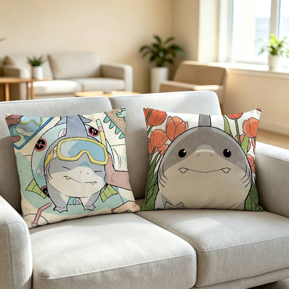 ปลอกหมอนลายเจฟฟ์ ฉลามแห่งดินแด - Home Landing Textiles บทวิจารณ์และราคา